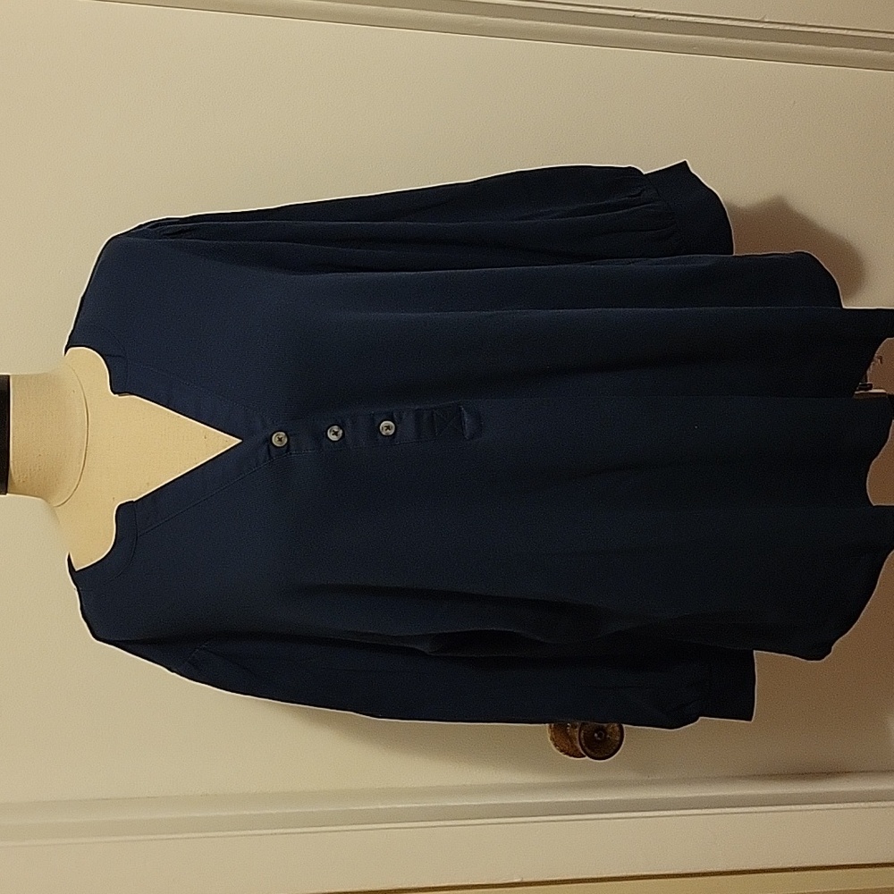 NWT: Lauren Conrad Plus Size 3/4 Sleeve Henley Top